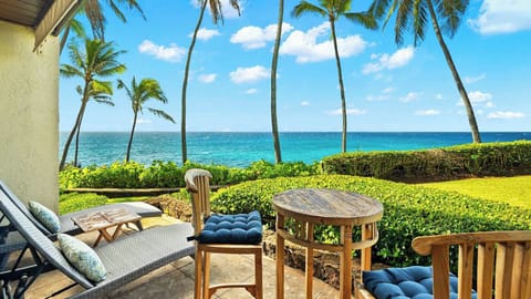 Poipu Makai #D1 - Oceanfront Lounging & Dining Lanai - Parrish Kauai