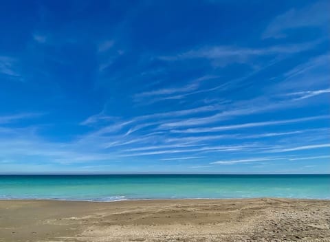 Private beach