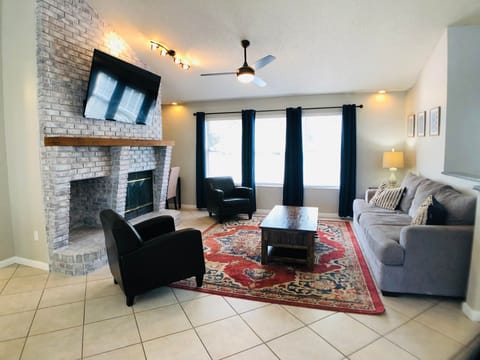 Spacious Living Room • Perfect for Relaxing After Work or Beach Days