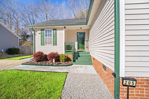 Front entrance of the house