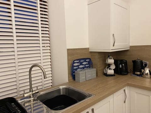 Apartment | Private kitchen | Fridge, microwave, oven, stovetop