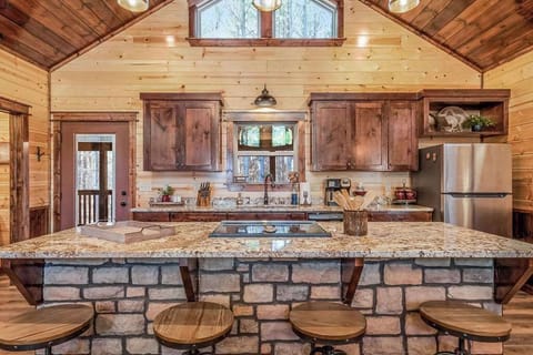 Four barstools so that the whole group can hang out and socialize