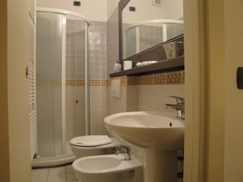 Single Room | Bathroom | Hair dryer, bidet, towels