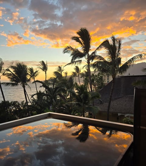 The view from your private lanai.  Sunsets like this are a regular occurrence.