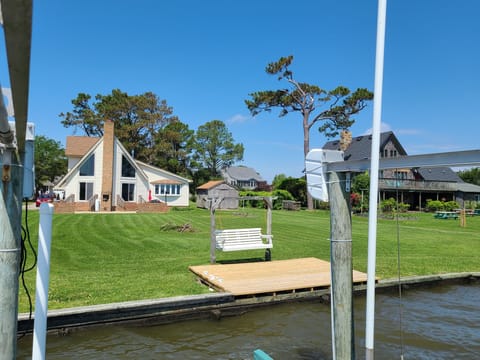 House with private access to Currituck Sound.