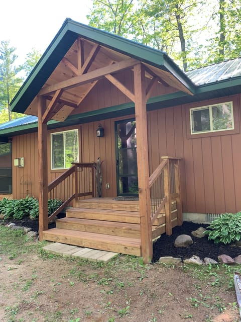 Front entry with key pad.