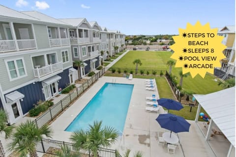 Pool views, beach vibes, and local bars & shops just a few steps away!  Stay where comfort and style meets coastal charm and relaxation.