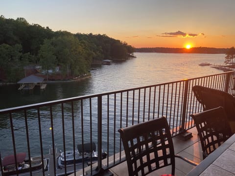 Amazing Views! Boat slip with this unit is shown below balcony.