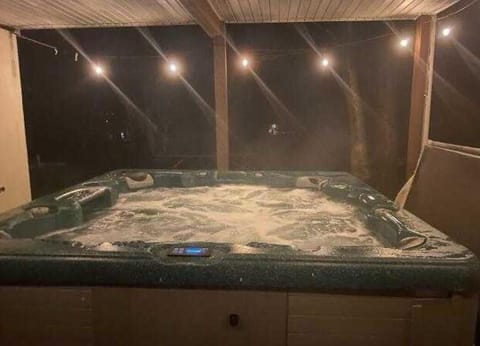 Hot tub at night!