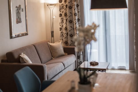 Deluxe Double Room with Balcony to the South | Living area | 24-inch flat-screen TV with satellite channels, TV