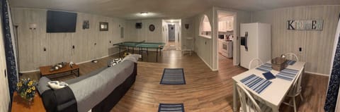 A different angle of the living room area.  