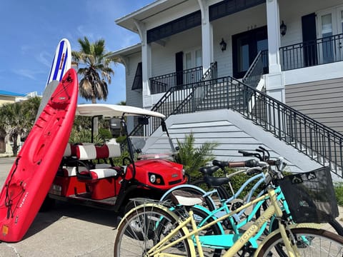 Use of our golf cart when available.
