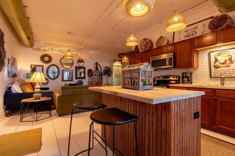 Kitchen with island seating