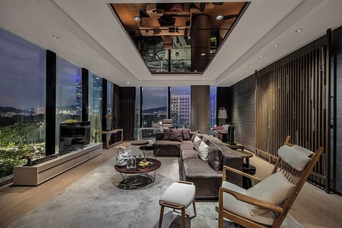 Royal Suite, 1 King Bed | Living area | LCD TV