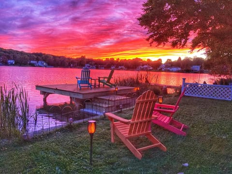Fall sunsets are a prize possession here at the lake!