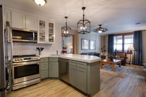 Condo, 2 Bedrooms | Private kitchen | Coffee/tea maker, fridge, oven, toaster