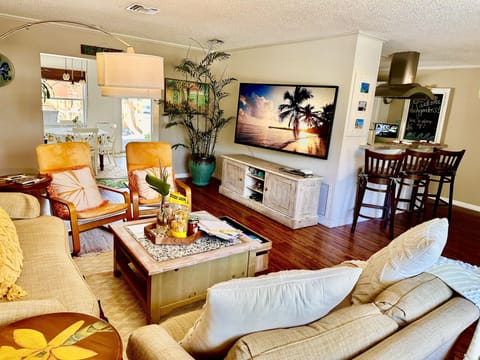 Living room-giant tv meets total comfort!