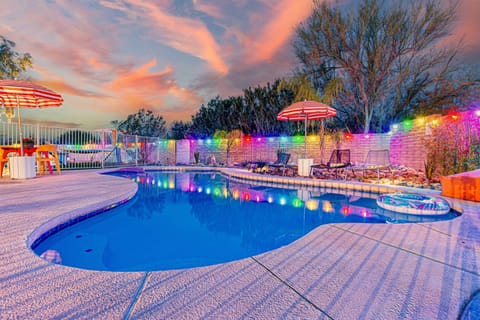 Sunset bright pool lights