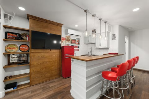 Located in game room