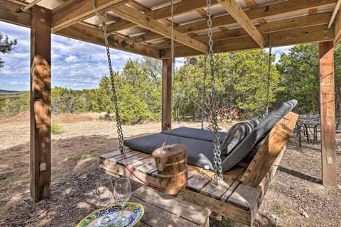 Relax in the swing while enjoying an amazing view.