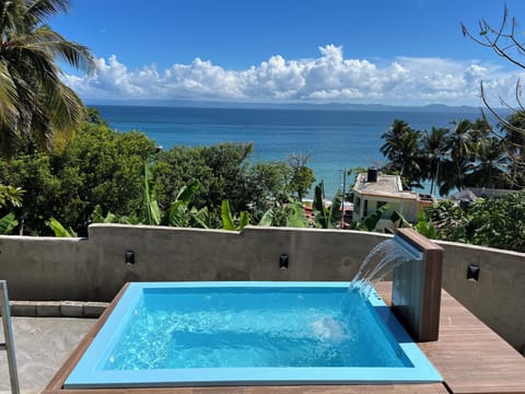 Outdoor Jacuzzi with massage yet.