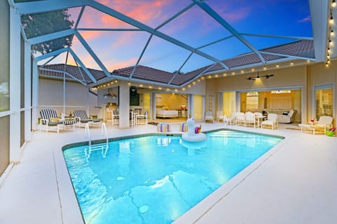 Covered Private Pool with TWO Dining Tables
