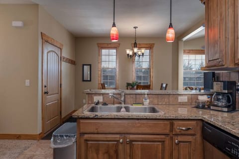 Lots of natural light over dining room and kitchen