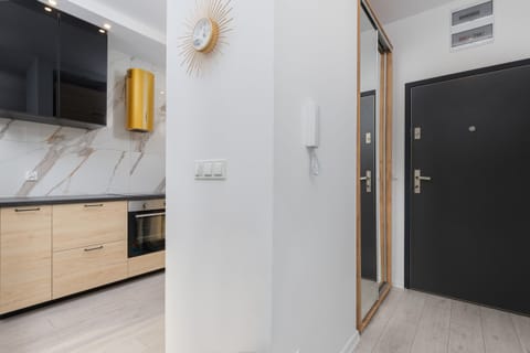 Kitchenette with dining table. 