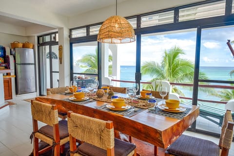 Ocean view from the dining area