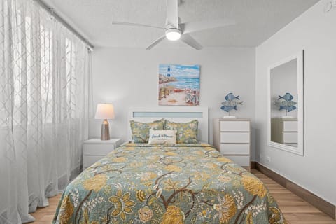 Queen bed plus blackout shades