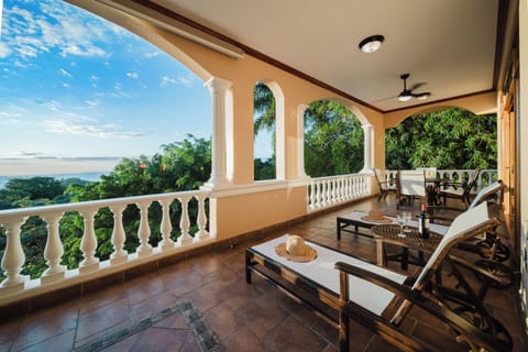 Terrace & pool with jungle views—your tropical hideaway