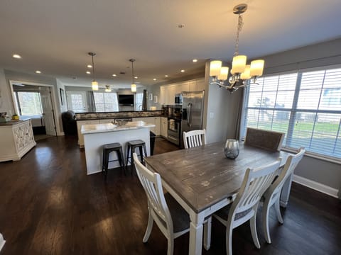 Dining and kitchen area