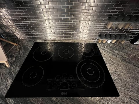 Electric touchscreen stove top.
