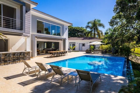 Large infinity pool and terrace with seating\lounge\hammock space for 36+ people.