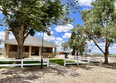 Front of Ranch and side horse corrals
