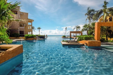 Take a dip in the sparkling community pool