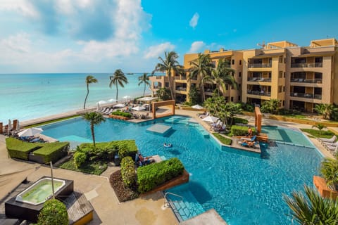 Welcome to the Caribbean! Take in the endless shades of blue combined from clear skies, turquoise waters, and our sparkling pool!