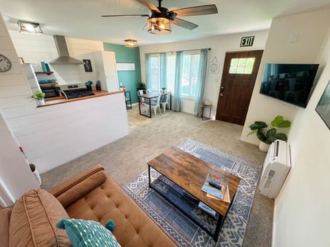 Cozy up in the living room after a long day of exploring the Black Hills!