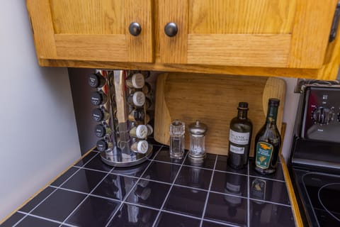 We provide all the basics for cooking most meals. 