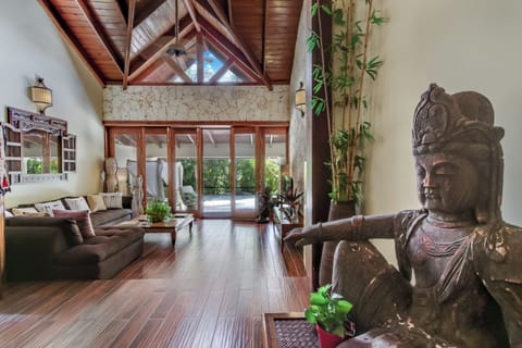 Villa, 4 Bedrooms, Private Pool, Courtyard Area | Living area | 42-inch flat-screen TV with cable channels, TV