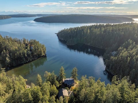 Grindstone Harbor opens to the greater Puget Sound waters and islands beyond.  