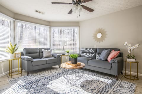 Inviting and relaxing living room. 
