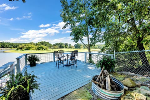 Finish the day over the water or light up the firepit. We supply the wood!