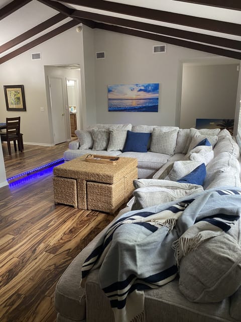 Huge comfy couch to cuddle into 