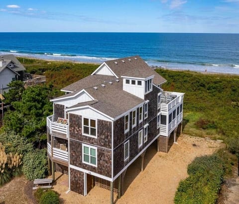 Oceanfront Oasis Arial Provides Great Perspective to proximity of Ocean