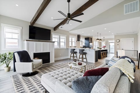 Living area at the top of the home.
