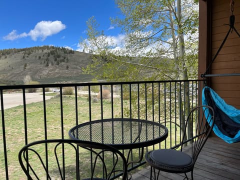 Enjoy the great views from the private deck!