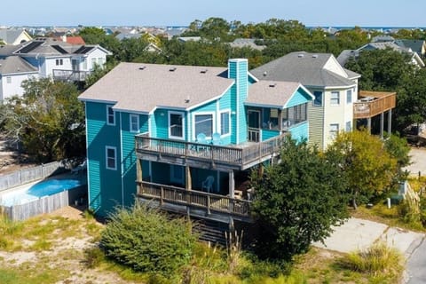 Blue Moon: Aerial View of the Home.