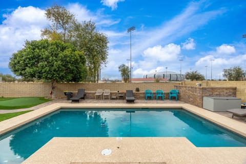 Heated Pool with Statefarm Stadium in background