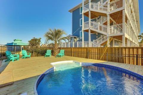 Surf City Vacation Rental | 4BR | 4BA | 2,400 Sq Ft | Stairs Required